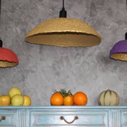 Paper Mache Lamp Kiran - thumbnail 4