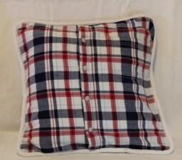 Red Plaid Pillow - thumbnail 1