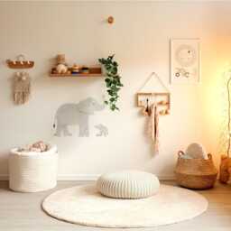 Mama & Baby Elephant Wall Sticker - thumbnail 3