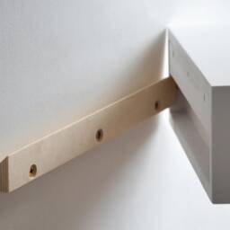 Minimalist Fluted Nightstand With Solid Oak Drawer - thumbnail 4