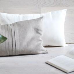 Natural Linen Throw Pillow Cover Comfy Sofa Decorative Cushion Long Bedroom Lumbar Sham Toss Organic Case Boho Rustic Interior Decor - thumbnail 3