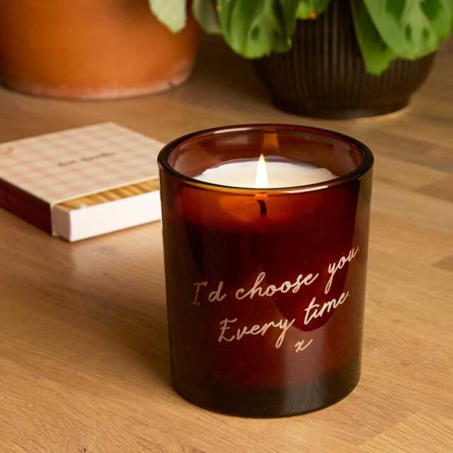 Valentine's Gift Personalised Engraved Candle For Partner - image 1