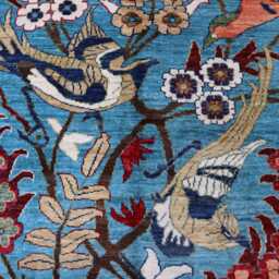 5'1x6'10 Blue Kazak Trees Of Rug, Afghan Brand New Luxury Rug, Medallion Geometric Area Rug For Living Room - thumbnail 3