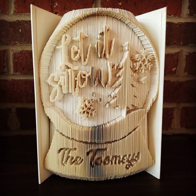 Snow Globe Let It Book Folding - Custom Name Available - image 1