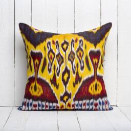 Set Of 6 Pcs, Ikat Pillow Cover, Silk & Cotton Pillow, 20.08 - thumbnail 3