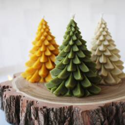 Christmas Tree Candle, Home Decor, Gift, Winter Decoration, Housewarming Decorations - thumbnail 3