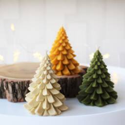 Christmas Tree Candle, Home Decor, Gift, Winter Decoration, Housewarming Decorations - thumbnail 2