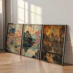 Set Of 3 Chiang Mai Posters, Thailand Travel Prints, Wall Art Set, Thai Decor Poster - thumbnail 3