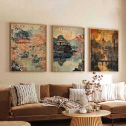 Set Of 3 Chiang Mai Posters, Thailand Travel Prints, Wall Art Set, Thai Decor Poster - thumbnail 1