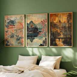 Set Of 3 Chiang Mai Posters, Thailand Travel Prints, Wall Art Set, Thai Decor Poster - thumbnail 2