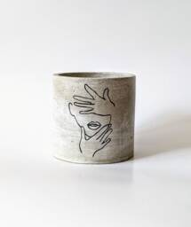 Suzette Concrete Cement Succulent Cacti Pot Planter Houseplant Minimalist Decor - thumbnail 1