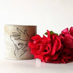Suzette Concrete Cement Succulent Cacti Pot Planter Houseplant Minimalist Decor - thumbnail 3