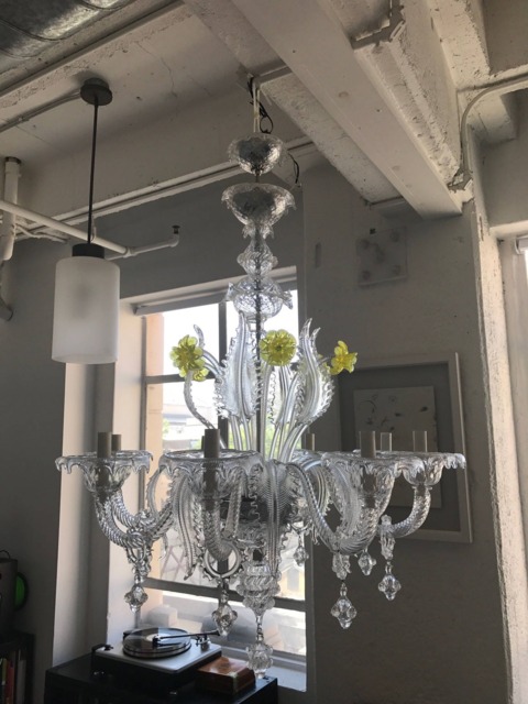 Leaf, Spare Part For Chandeliers With Broken Pieces, in Murano Blown Glass, Transparent - image 1