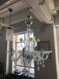 Leaf, Spare Part For Chandeliers With Broken Pieces, in Murano Blown Glass, Transparent - thumbnail 1