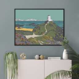 Llanddwyn Island Limited Edition Float Framed Canvas By Welsh Artist Lisa Reeve - thumbnail 3