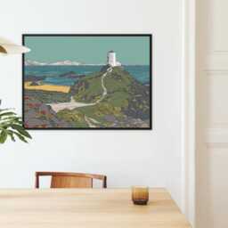 Llanddwyn Island Limited Edition Float Framed Canvas By Welsh Artist Lisa Reeve - thumbnail 2