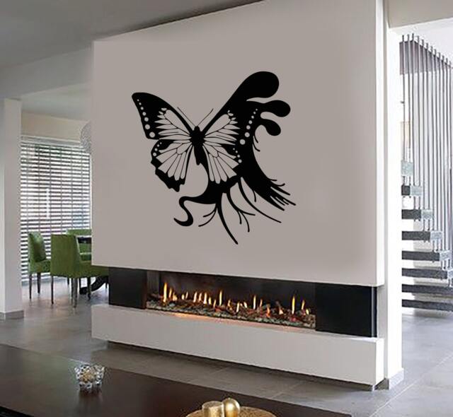 Wall Vinyl Decal Butterfly Symbol Of Endurance, Change & Hope Abstract Modern Home Decor - #1096Di - image 1