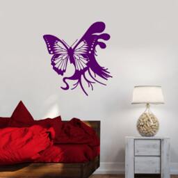 Wall Vinyl Decal Butterfly Symbol Of Endurance, Change & Hope Abstract Modern Home Decor - #1096Di - thumbnail 3