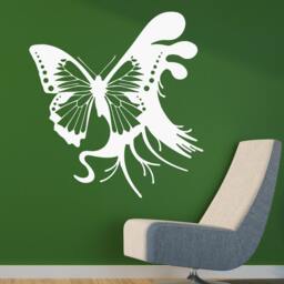 Wall Vinyl Decal Butterfly Symbol Of Endurance, Change & Hope Abstract Modern Home Decor - #1096Di - thumbnail 2