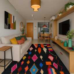 Handmade Beni Ourain Rug Moroccan Tribal Wool Rug - thumbnail 2