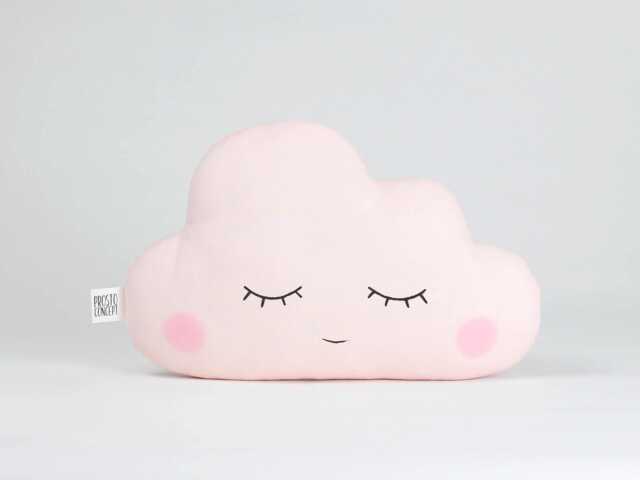 Pink Cloud Cushion, Baby Girl Room Decor, Pastel Nursery Pillow Princess Boho Soft Stuffed Toy Shower Gift Kids Decorative Infant Twins - image 1