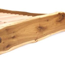 Live Edge Bed Natural, Slabfoot, King, Queen, Any Size, Bett, Cama, Fumed Oak - thumbnail 2