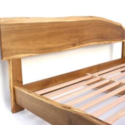 Live Edge Bed Natural, Slabfoot, King, Queen, Any Size, Bett, Cama, Fumed Oak - thumbnail 3