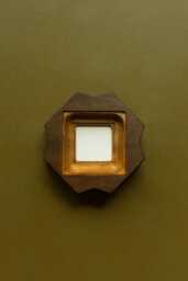Square Wood Photo Frame , Brown Frame, Natural With An Original Shape