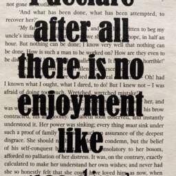 Pride & Prejudice Upcycled Book Quote Art I Declare After All There Is No Enjoyment Like Reading - thumbnail 3