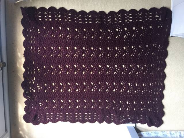Maroon Baby Blanket - image 1