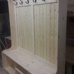 5Ft Wide Coat Rack, Boot Room, Hallway Bench, Monks Bench, Shoe Storage, Any Size Made. Delivery Cost Shown On The 2nd Photo - thumbnail 3