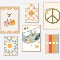 Teen & Tween Bright Gallery Wall Set Of Prints For Girls. Printed Shipped - Prints Only - thumbnail 2
