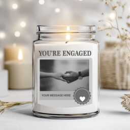 You're Engaged Candle Label L Printable Sticker Merry Christmas Labels Large Gift