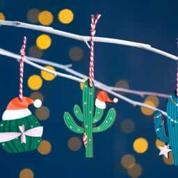 Set Of Three Festive Cactus Decorations - thumbnail 2