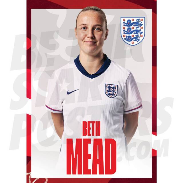 Lionesses Mead 24/25 Home Headshot Poster - Officially Licensed Product A4/A3 Framed Options Wall Decor - image 1