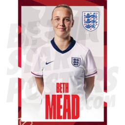 Lionesses Mead 24/25 Home Headshot Poster - Officially Licensed Product A4/A3 Framed Options Wall Decor - thumbnail 1