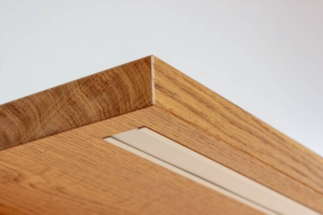 Wall Shelf #2 Made Of Solid Oak With Lighting L120 - image 1