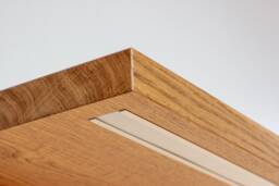 Wall Shelf #2 Made Of Solid Oak With Lighting L120 - thumbnail 1