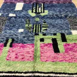 Amazing Moroccan Rug 6.7x9.5 Ft - Rugs For Living Room Colorful Handmade Wool Area Rugs Bedroom Berber - thumbnail 2