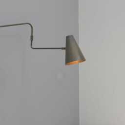 Mid Century Brass Swing Wall Sconce, 1950S Modern Single L Pair Light Fixture, Stilnovo Style Lighting Sputnik Antique Fixture - thumbnail 3