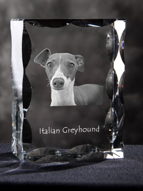 Italian Greyhound, Cubic Crystal With Dog, Souvenir, Decoration, Limited Edition, Collection - image 1