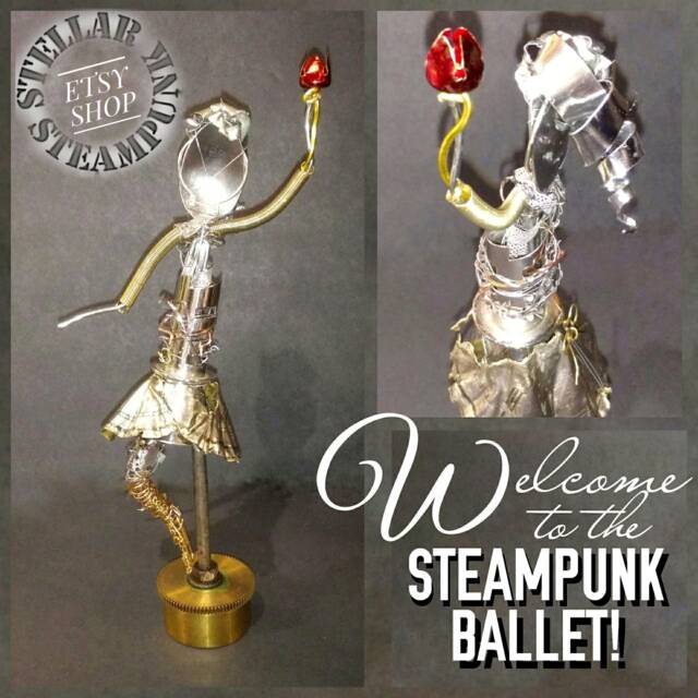 steampunk Ballerina - Metal Sculpture - image 1