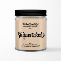 Shipwrecked 8Oz Candle With Free Pin Inside - Pirates Water Caribbean Buried Treasure - thumbnail 3