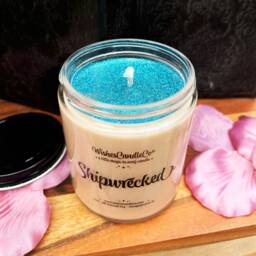 Shipwrecked 8Oz Candle With Free Pin Inside - Pirates Water Caribbean Buried Treasure - thumbnail 2
