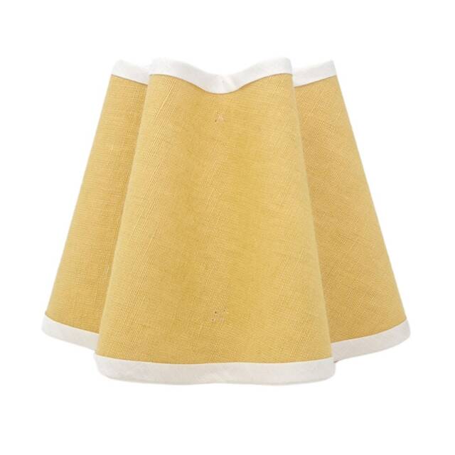 Linen Lampshade - Wavy Colours Flat Bottom Clip On, Lamp Or Pendant Light - image 1