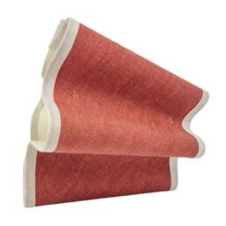 Linen Lampshade - Wavy Colours Flat Bottom Clip On, Lamp Or Pendant Light - thumbnail 3
