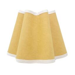 Linen Lampshade - Wavy Colours Flat Bottom Clip On, Lamp Or Pendant Light