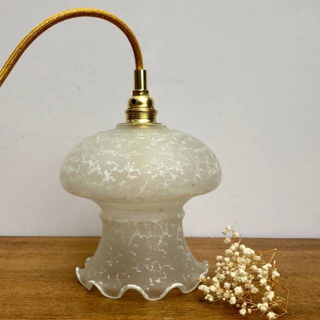 Vintage Glass Tulip Lamp - image 1