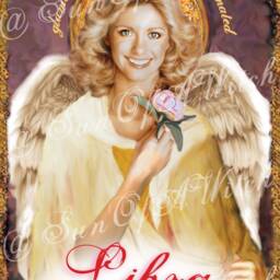 Libra Olivia Newton-John Guardian Angel Prayer Candle - thumbnail 4