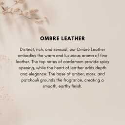 Ombr?? Leather Soy Candle Gift For Him Masculine Scented Modern Minimalist Home Decor Cabin Room Fragrance Men Christmas - thumbnail 4